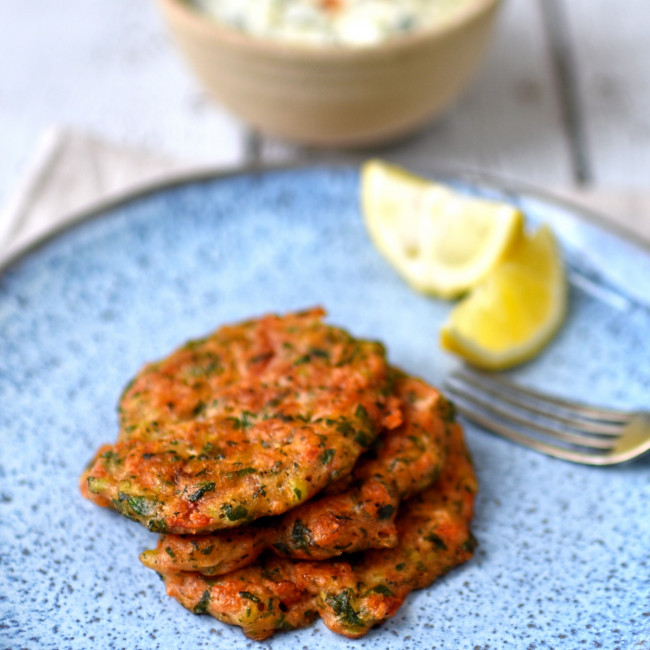 Greek-style tomato fritters